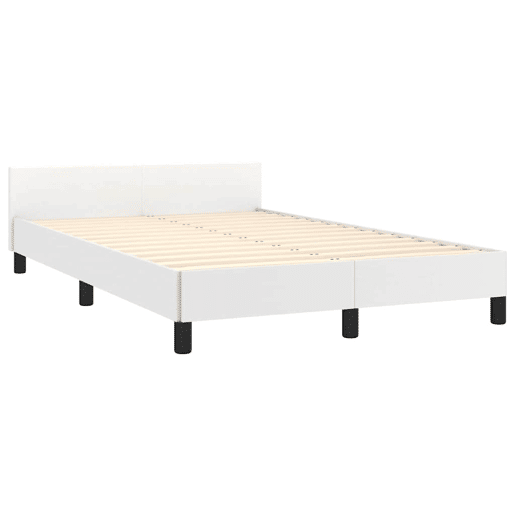 Estrutura De Cama Dupla para adultos c cabeceira - 120x200 cm branco