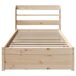 Estructura de cama individual para adultos 85x211 Estructura de cama individual para adultos 85x211 Blanco