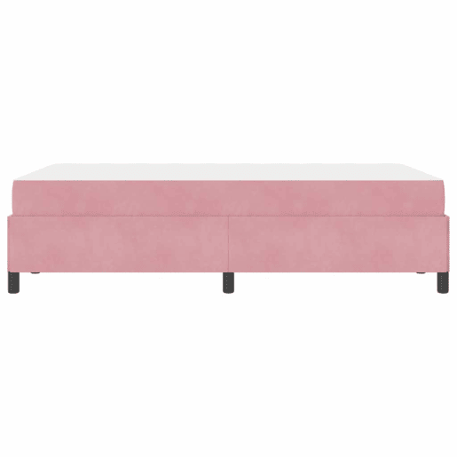 Estrutura da Cama de casal moderno com colchão Rosa 120 x 190 cm tecido
