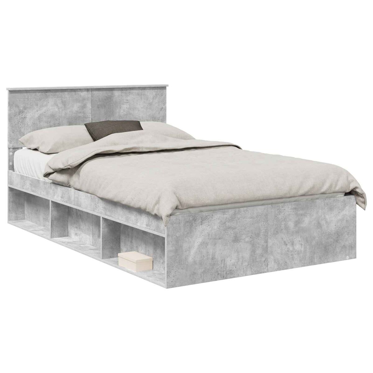 Estructura de cama 123x210 Gris