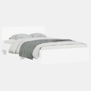 Estrutura de Cama de casal moderno com cabeceira 120x190 cm branco