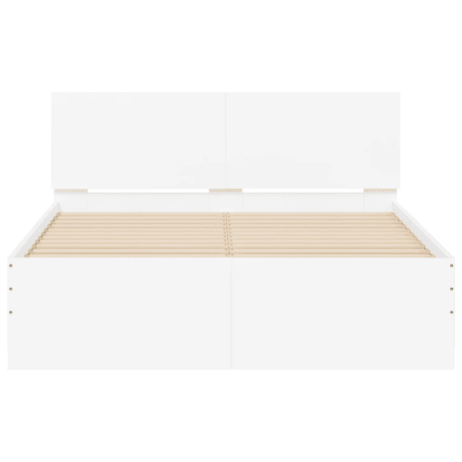 Estrutura de Cama de casal moderno com cabeceira 120x190 cm branco