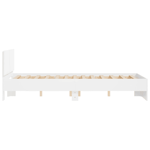 Estrutura de Cama de casal moderno com cabeceira 120x190 cm branco