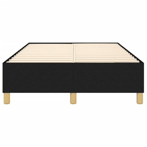 Estrutura de Cama de casal moderno com molas 120x200 cm tecido preto