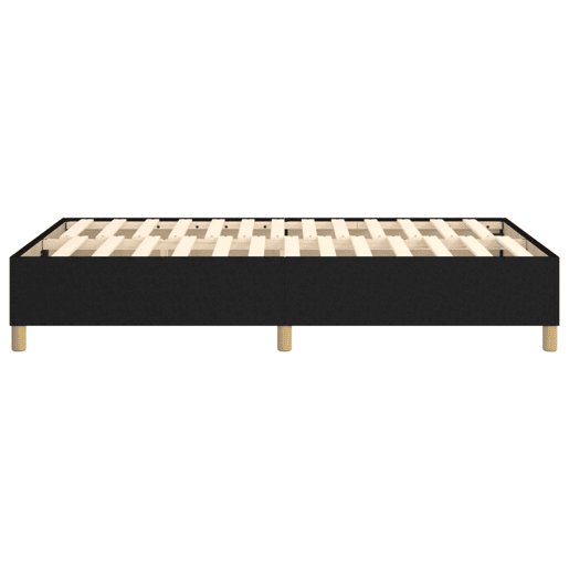 Estrutura de Cama de casal moderno com molas 120x200 cm tecido preto