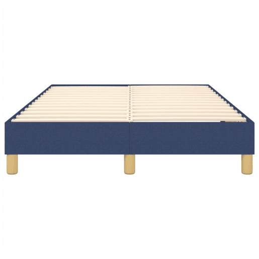 Estrutura de Cama de casal moderno com molas 120x200 cm tecido azul