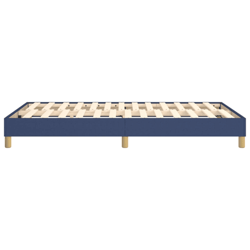 Estrutura de Cama de casal moderno com molas 120x200 cm tecido azul