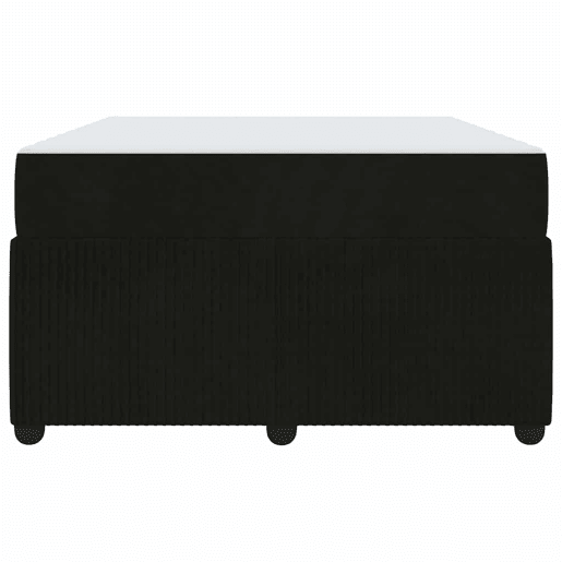 Estrutura da Cama de casal moderno com colchão Preto 120 x 190 cm tecido