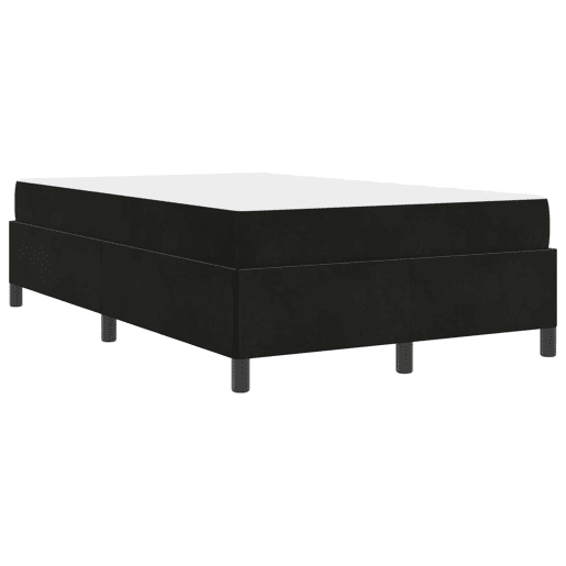 Estrutura da Cama de casal moderno com colchão Preto 120 x 200 cm tecido