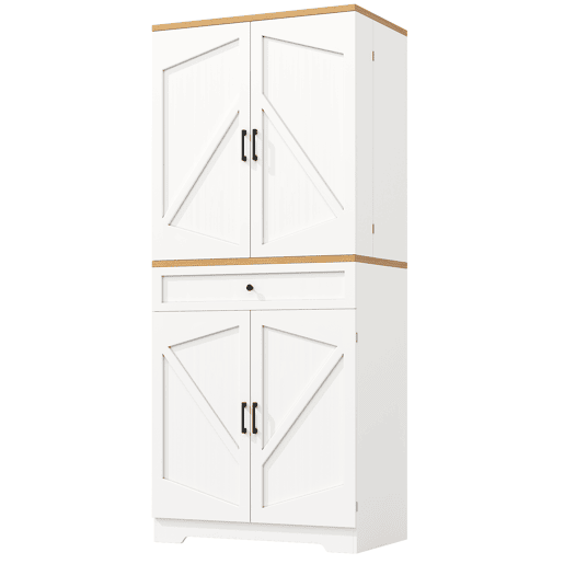 Aparador 80x40x180 cm - 12 compartimentos e gavetas - MDF e aglomerado