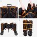 Aktive - Carro playa plegable XXL acero y Oxford 4 ruedas Aktive - Carro playa plegable XXL acero y Oxford 4 ruedas Negro