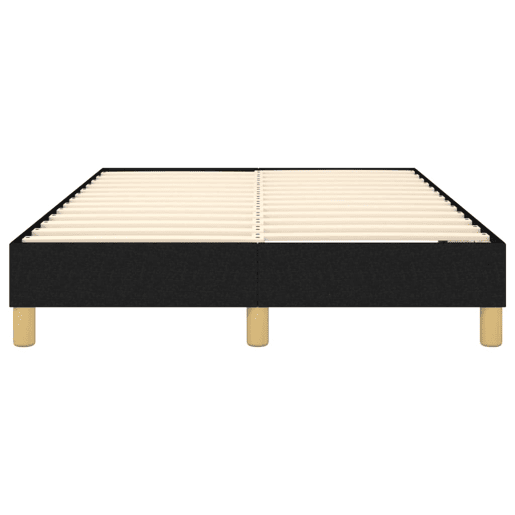 Estrutura de Cama de casal moderno com molas 120x200 cm tecido preto