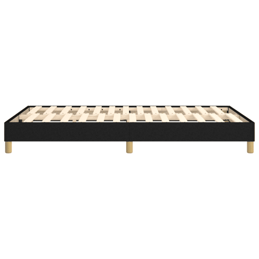 Estrutura de Cama de casal moderno com molas 120x200 cm tecido preto