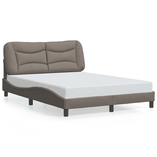 Estrutura de Cama de casal moderno com LED - 120x200 cm tecido