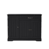 Aparador com 3 portas e 1 gaveta - Moderno e elegante para sala de estar, sala de jantar e hall de entrada - Preto