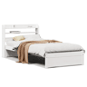 Estrutura de cama de solteiro para adultos c cabeceira 75x190 cm pinho maciço