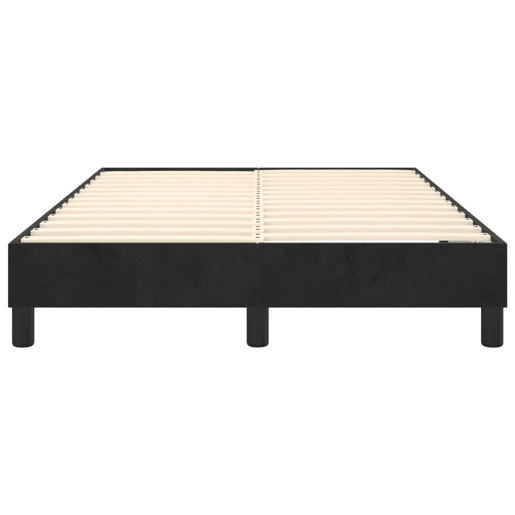 Estrutura de Cama de casal moderno com molas 120x200 cm veludo preto