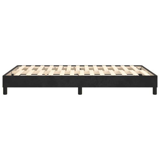 Estrutura de Cama de casal moderno com molas 120x200 cm veludo preto