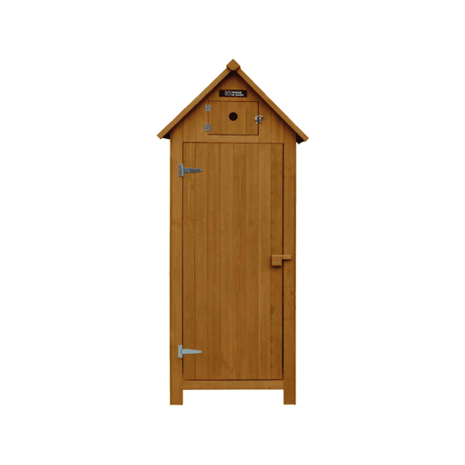 Armário de jardim Shed - 77 x 54,5 x 179 cm - Marrom