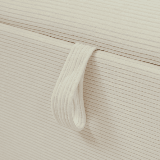 Banco cama 165x38 cm - Banco estofado com armazenamento hidráulico - Cor bege
