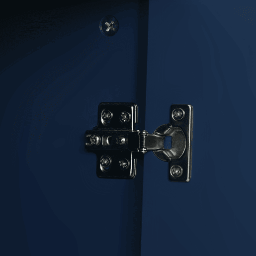 Aparador 120x40x83 cm - 2 portas, 3 gavetas, prateleira ajustável - Azul marinho