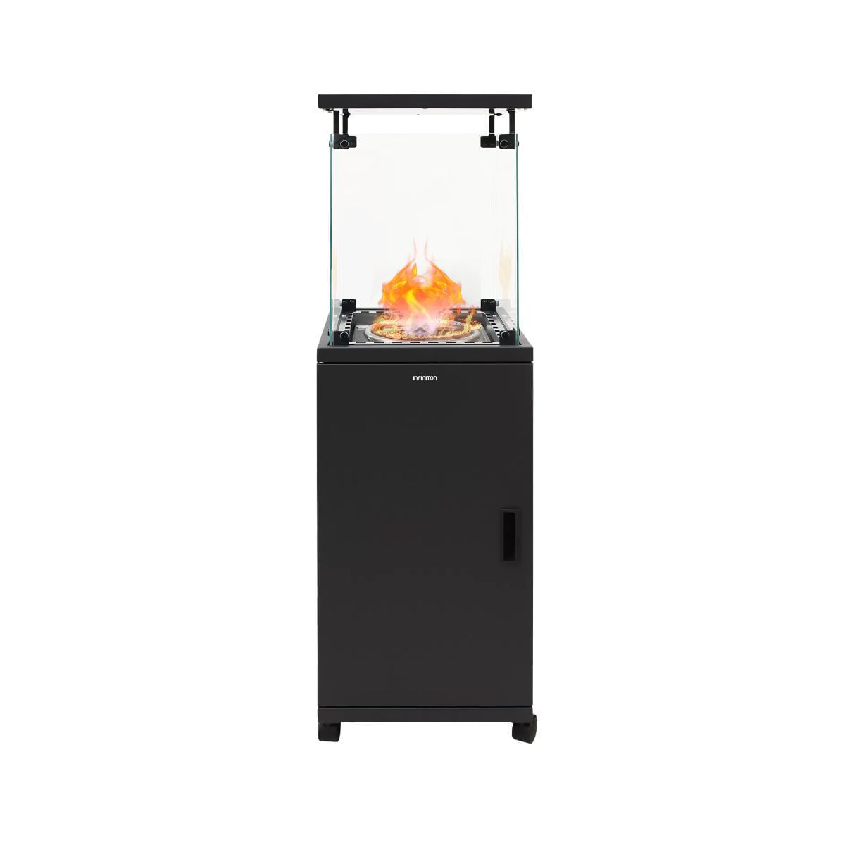 Estufa de gas exterior infiniton pg-qh13 13kw 16 m² negro