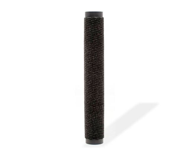 Alfombra rectangular de nudo negro 90x150 cm
