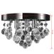 Lámpara de techo de cristal diseño cromado Lámpara de techo de cristal diseño cromado Inox