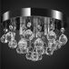 Lámpara de techo de cristal diseño cromado Lámpara de techo de cristal diseño cromado Inox