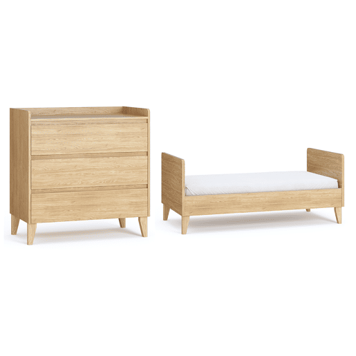 Berço evolutivo 70x140 cómoda 3 gavetas Vox Muve Madeira