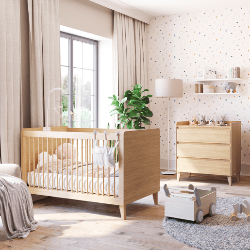 Berço evolutivo 70x140 cómoda 3 gavetas Vox Muve Madeira