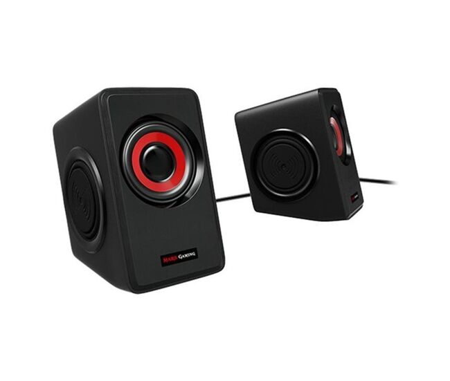 Altavoces mars gaming ms1 2.0 10w rojo/negro