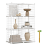 Estante Modular Titan C6 Newlux 31,5x64,5x94,5 cm metálica u2013 6 cubos Blanco