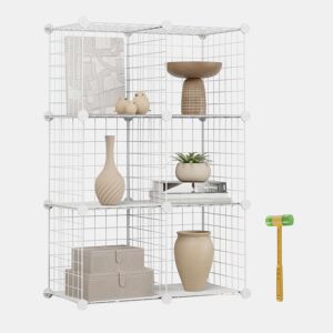 Estante Modular Titan C6 Newlux 31,5x64,5x94,5 cm metálica u2013 6 cubos Blanco