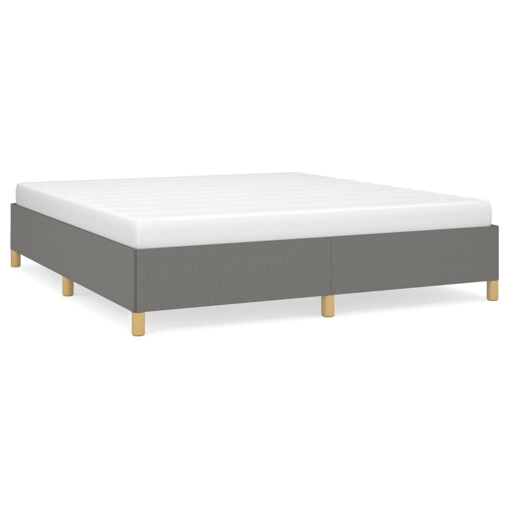 Estructura De Cama Doble Matrimonial 160x203 Gris Oscuro