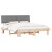 Estructura de cama matrimonial 183x211 Estructura de cama matrimonial 183x211 Madera/ Gris Claro