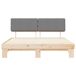 Estructura de cama matrimonial 183x211 Estructura de cama matrimonial 183x211 Madera/ Gris Claro