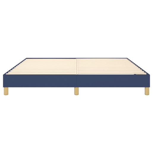 Estrutura de Cama de casal moderno com molas 180x200 cm tecido azul
