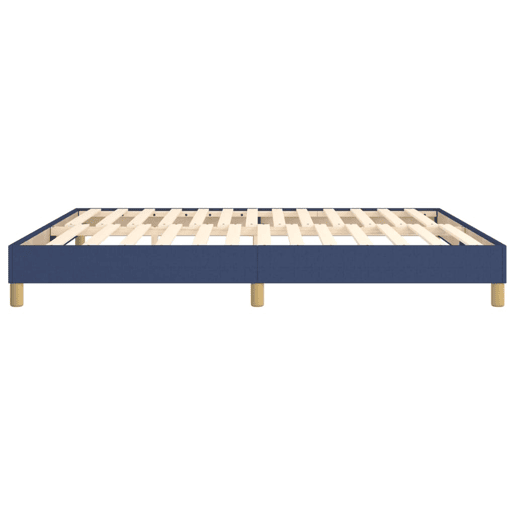 Estrutura de Cama de casal moderno com molas 180x200 cm tecido azul