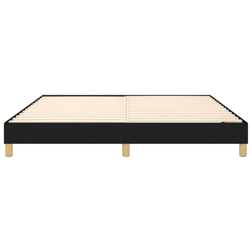 Estrutura de Cama de casal moderno com molas 180x200 cm tecido preto