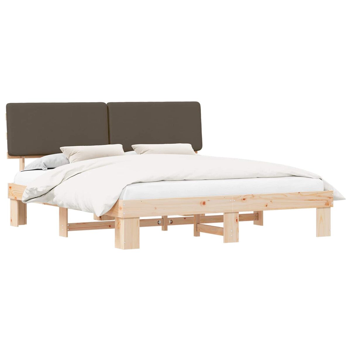 Estructura de cama matrimonial 183x211 Topo