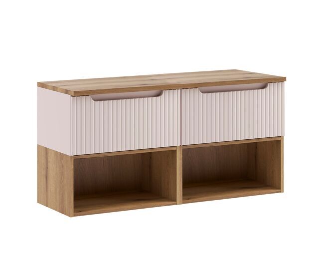 Mueble bajo lavabo 120cm riva cashmere y mueble de madera