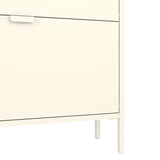 Sapateira MARION de 3 portas em metal branco
