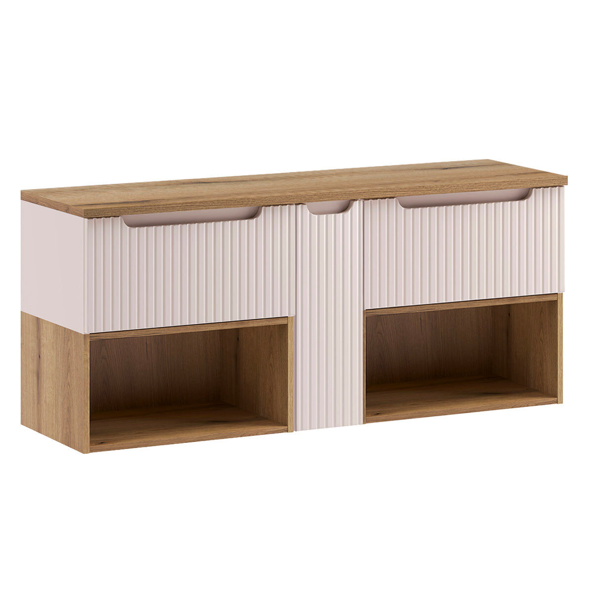 Mueble bajo lavabo 4 cajones encimera Riva 140