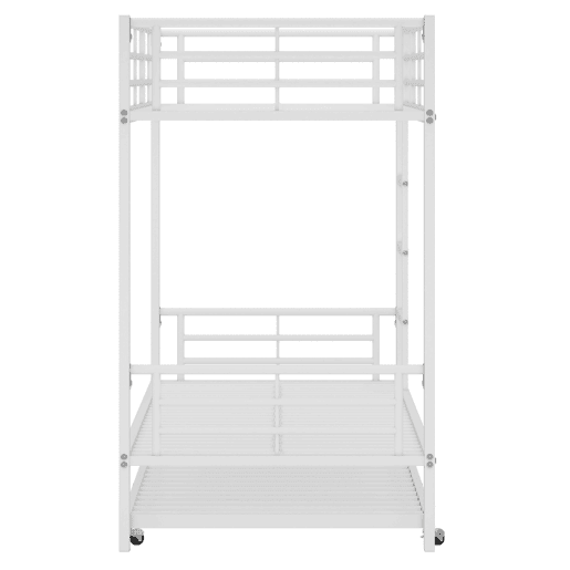 Beliche em ferro forjado 90x200 cm - com cama com gavetão 90x190cm - Branco