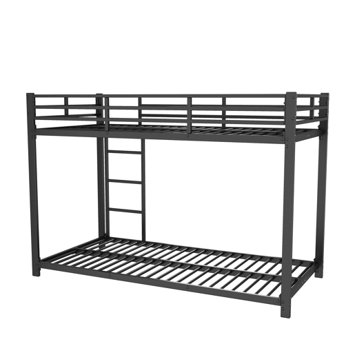 Beliche de ferro para crianças 90x200 cm - Preto