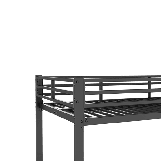 Beliche de ferro para crianças 90x200 cm - Preto
