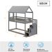 Cama litera 95x205 Cama litera 95x205 Gris