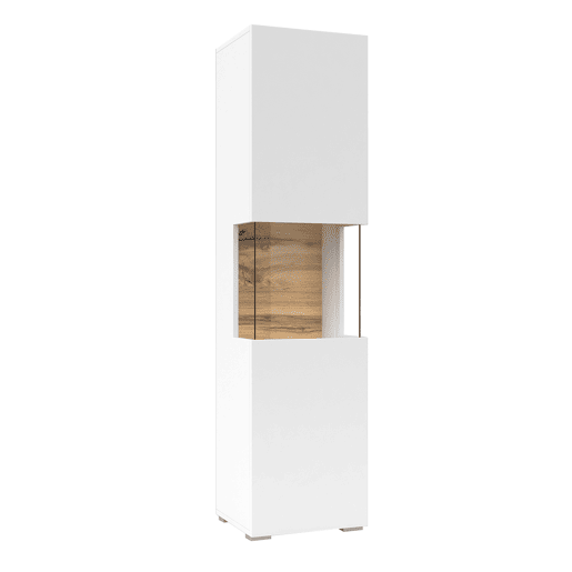 Armário expositor de 1 porta Glora Branco