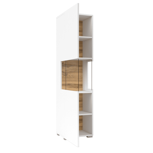 Armário expositor de 1 porta Glora Branco